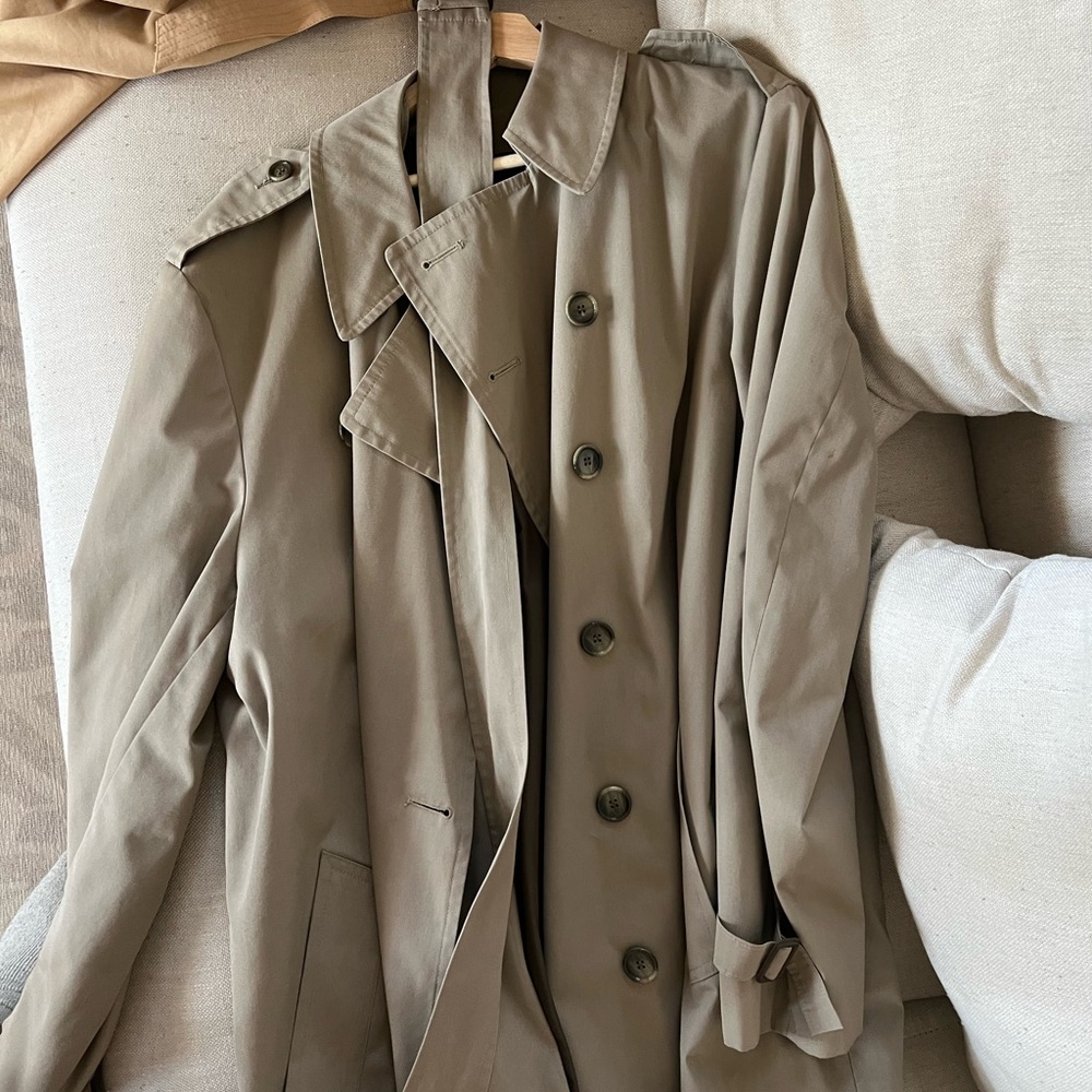 Classic Taupe Trench Coat *w/ 2 free gifted trenches* - Picture 15 of 17